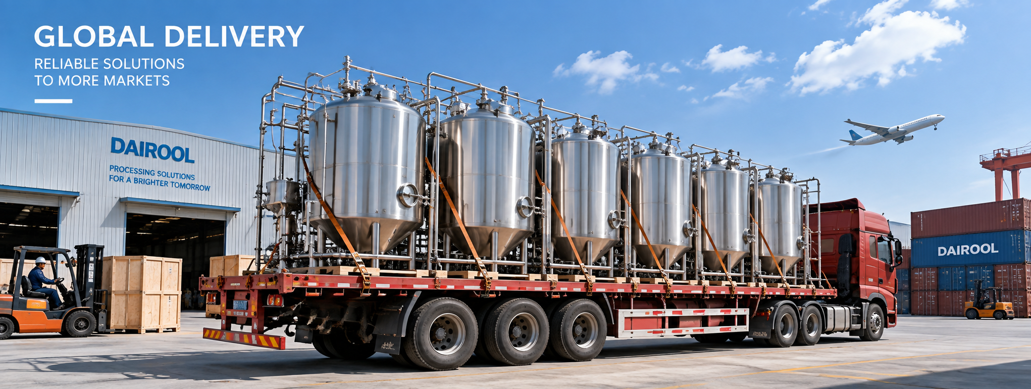 Equipment prepared for shipment