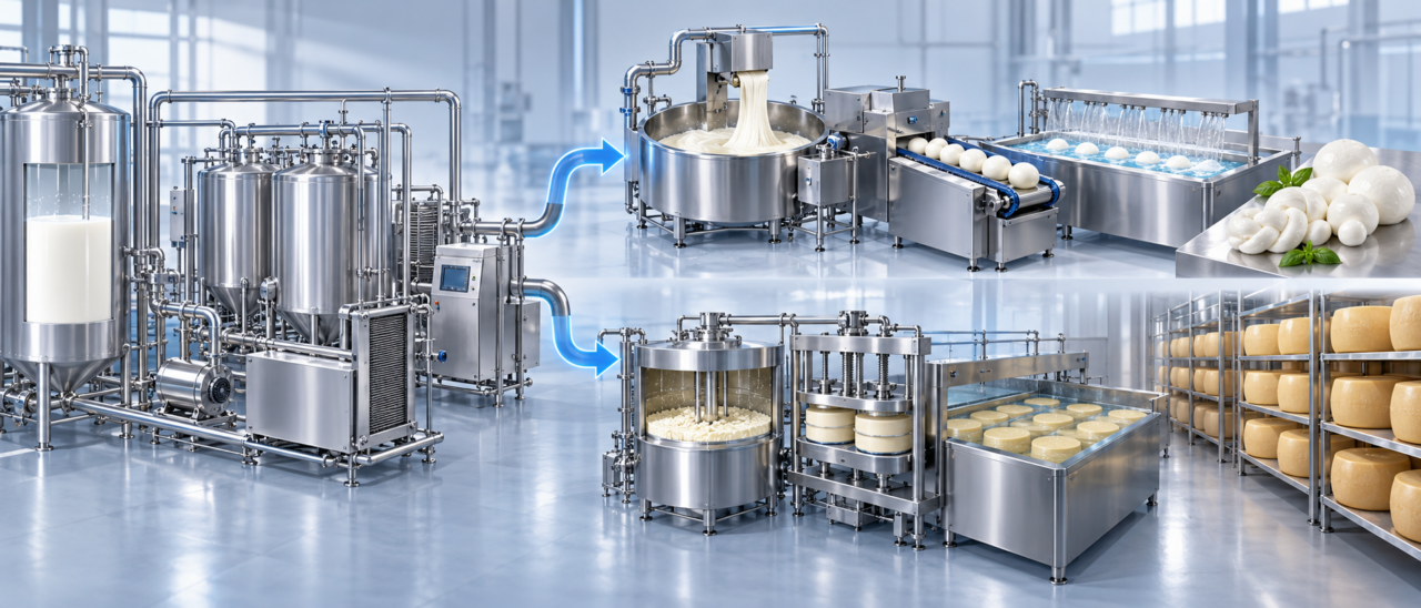 Cheese production routes for Pasta Filata and semi-hard cheese
