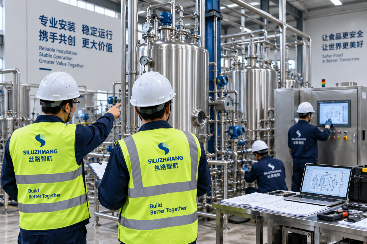 Engineers supporting equipment installation and commissioning
